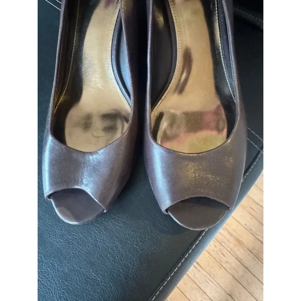 Coach Kellen Women's Open Toe Wedge Shoes Size 8B (700